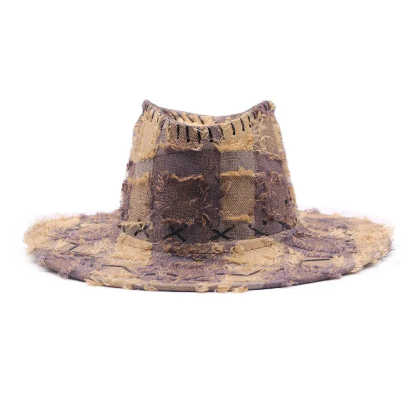 Sweet Cool Western Cowboy Hat For Women Spring Autumn Vintage Furry Knight Hat Outdoor Camping Holiday Sunshade Jazz Style display picture 9