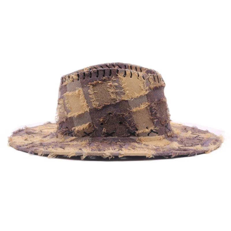 Sweet Cool Western Cowboy Hat For Women Spring Autumn Vintage Furry Knight Hat Outdoor Camping Holiday Sunshade Jazz Style display picture 12