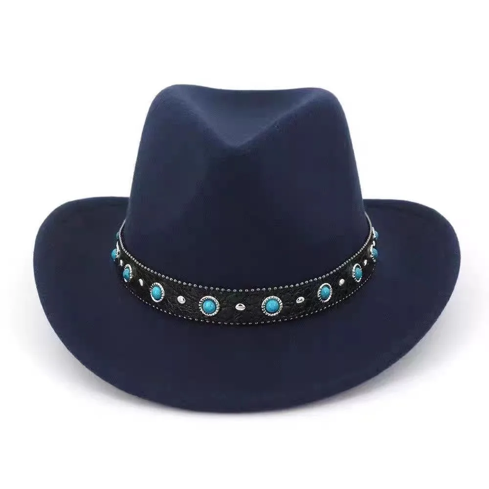 Tibetan Style Men's Women's Couple Jazz Hats Western Cowboy Bowler Hats National Minority Fashionable Winter Spring Summer Autumn display picture 2