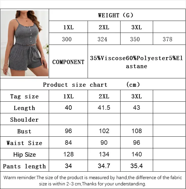 Casual Women's Pajama Suit Plus Size Homewear Two-Piece  Style Comfortable Solid Color Fashion display picture 1