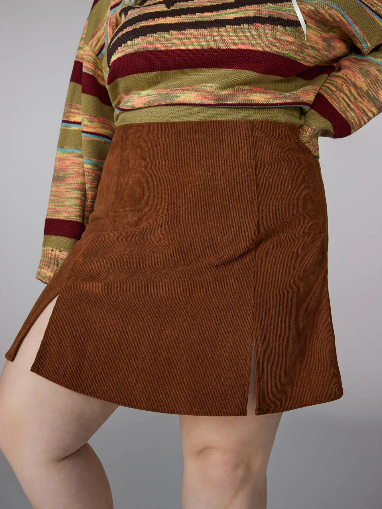 Fashionable High Waist Slim Straight Casual Pants Women's Autumn And Winter Plus Size Simple Style Shorts display picture 5