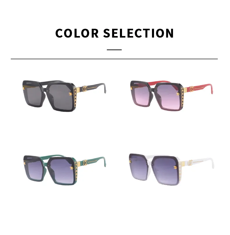 Elegant Ladies Square Sunglasses Versatile Casual Travel Vacation Beach Street Fashion High End Vintage PC UV400 Lenses display picture 9