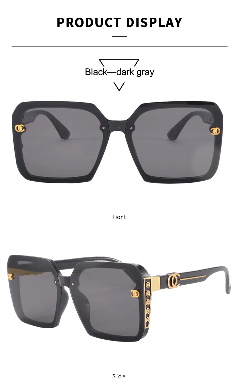 Elegant Ladies Square Sunglasses Versatile Casual Travel Vacation Beach Street Fashion High End Vintage PC UV400 Lenses display picture 10