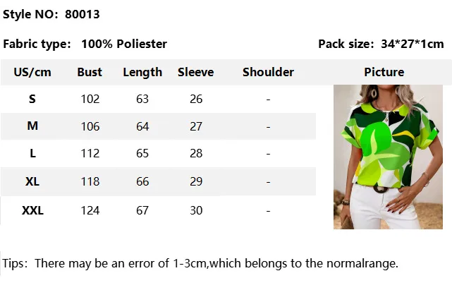 Fashion Short Sleeve Round Neck T-shirt Independent New Summer Printed Top Women's Plant Flower Polyester Fabric Batwing Sleeve display picture 1