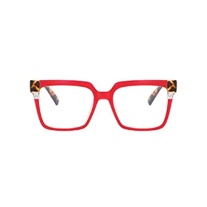 Fashionable Ladies Full Frame Square Sunglasses Leopard Print Casual School Use Leisurely Street Walking Optical Glasses For All Seasons display picture 4