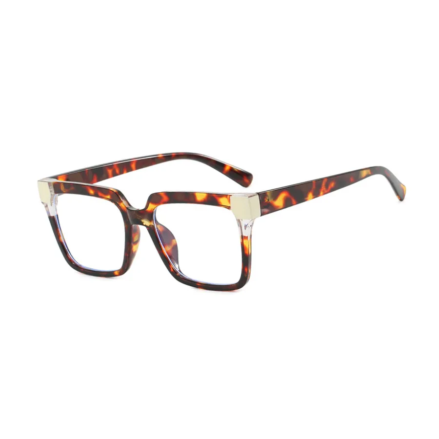 Fashionable Ladies Full Frame Square Sunglasses Leopard Print Casual School Use Leisurely Street Walking Optical Glasses For All Seasons display picture 8