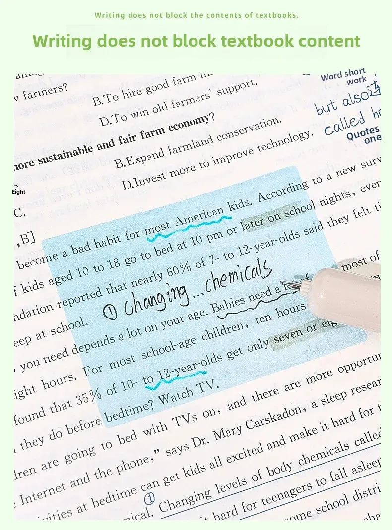 Dopamine Color Can Pull Note Paper Blue Fruit Pearl Note Paper Convenient For Students More Than Event-Recording Message-Leaving Sticky display picture 6