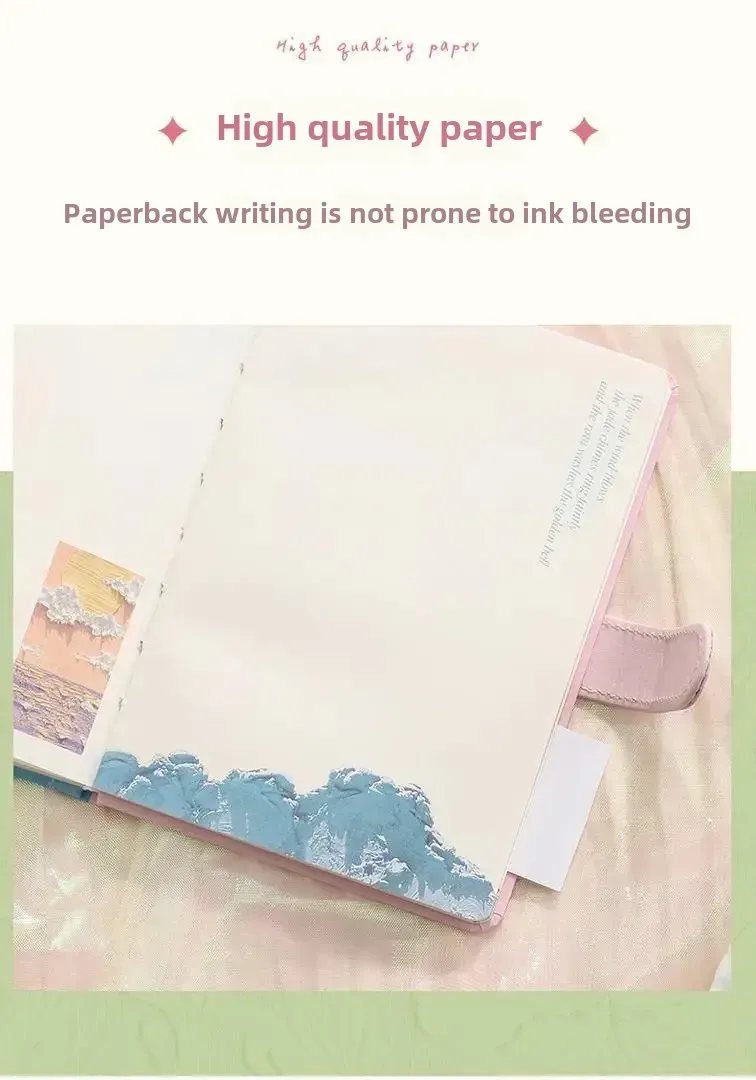 Art Retro Thickened Magnetic Snap Notebook Handmade Diary Inner Page Gilding Quality Memory Enhanced Value display picture 9