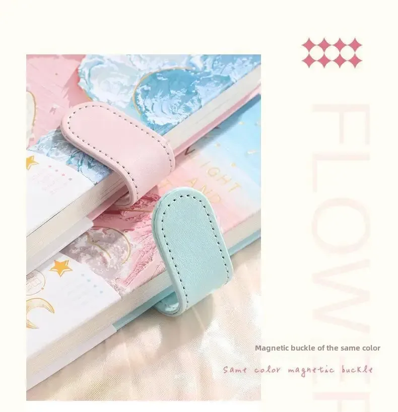 Art Retro Thickened Magnetic Snap Notebook Handmade Diary Inner Page Gilding Quality Memory Enhanced Value display picture 10