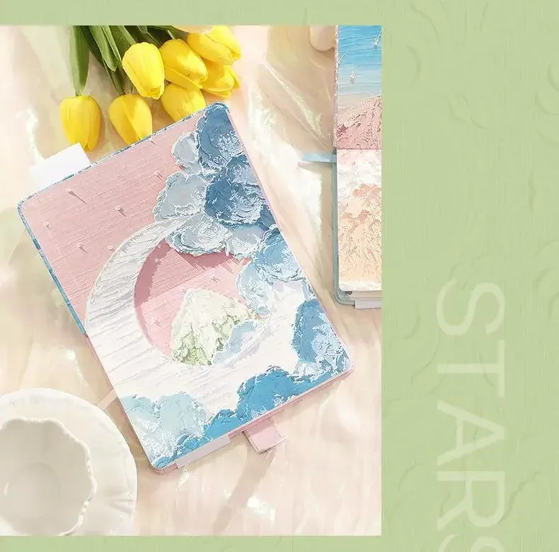 Art Retro Thickened Magnetic Snap Notebook Handmade Diary Inner Page Gilding Quality Memory Enhanced Value display picture 13