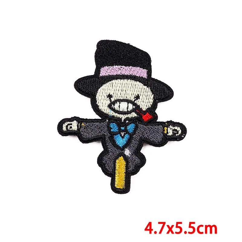 Cartoon Cat Embroidery Patch For Denim Jacket Cute Animal Theme Decorative Paster New Style Computer Embroidery Material display picture 2
