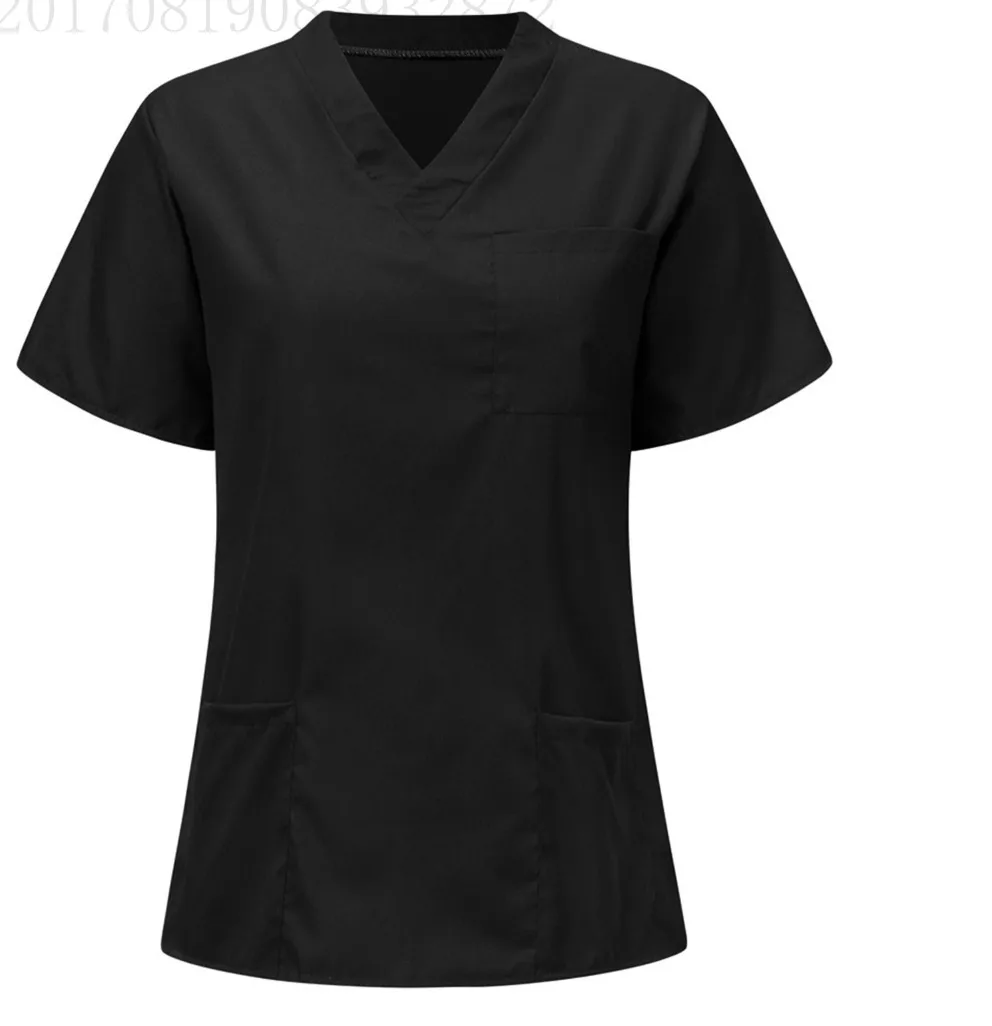 Tc Cotton Short Sleeve V-neck Nursing Uniform Work Uniforms Men's Shirt Protective Work Clothes Polyester Blend Four Seasons Universal display picture 7