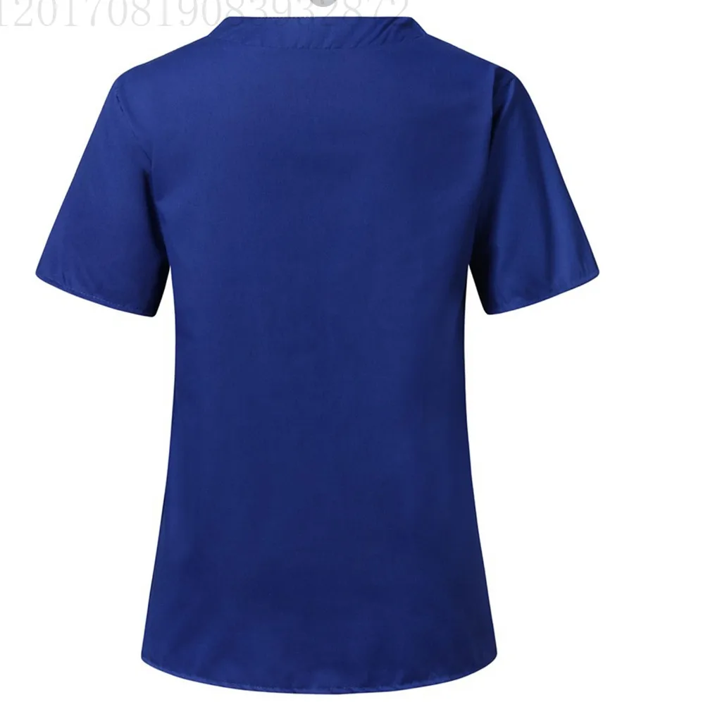 Tc Cotton Short Sleeve V-neck Nursing Uniform Work Uniforms Men's Shirt Protective Work Clothes Polyester Blend Four Seasons Universal display picture 9