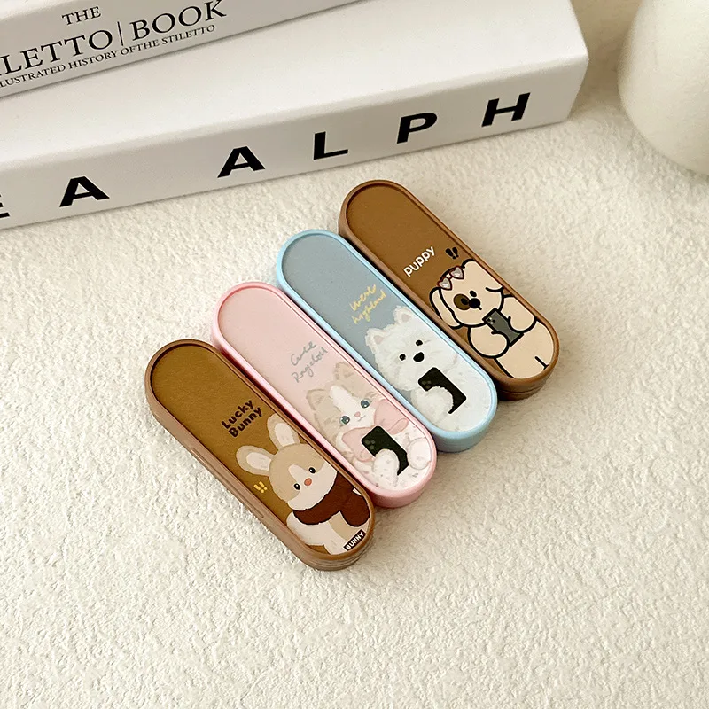 Cute Invisible Contact Lens Case With Integrated Tweezers Portable Beauty Eye Wear Tweezer Stick JZ-T04 PP ABS TPR Material display picture 2