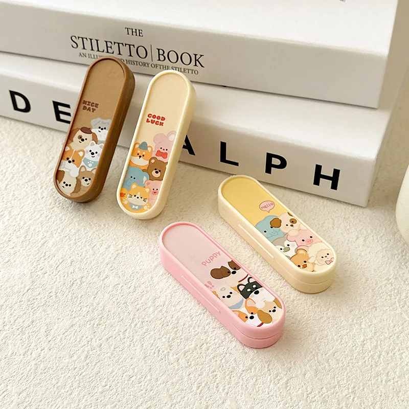 Portable Invisible Contact Lens Case With Integrated Tweezers Beautiful Eye Contact Lens Holder Travel Kit JZ-T03 display picture 2