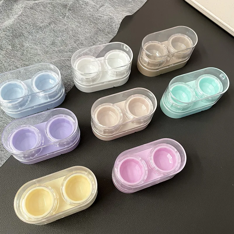 Portable Mini Pull-Out Style Contact Lens Care Storage Box Cosmetic Eyelens Partner Organizer DIY Case For Invisible Glasses display picture 3