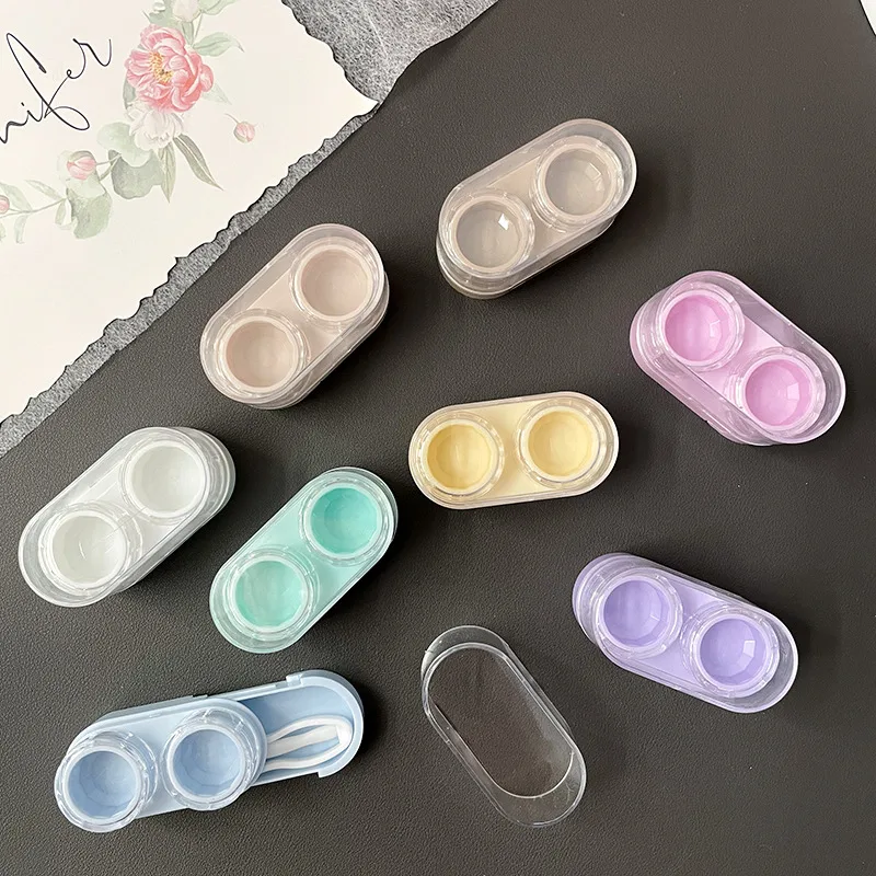 Portable Mini Pull-Out Style Contact Lens Care Storage Box Cosmetic Eyelens Partner Organizer DIY Case For Invisible Glasses display picture 2