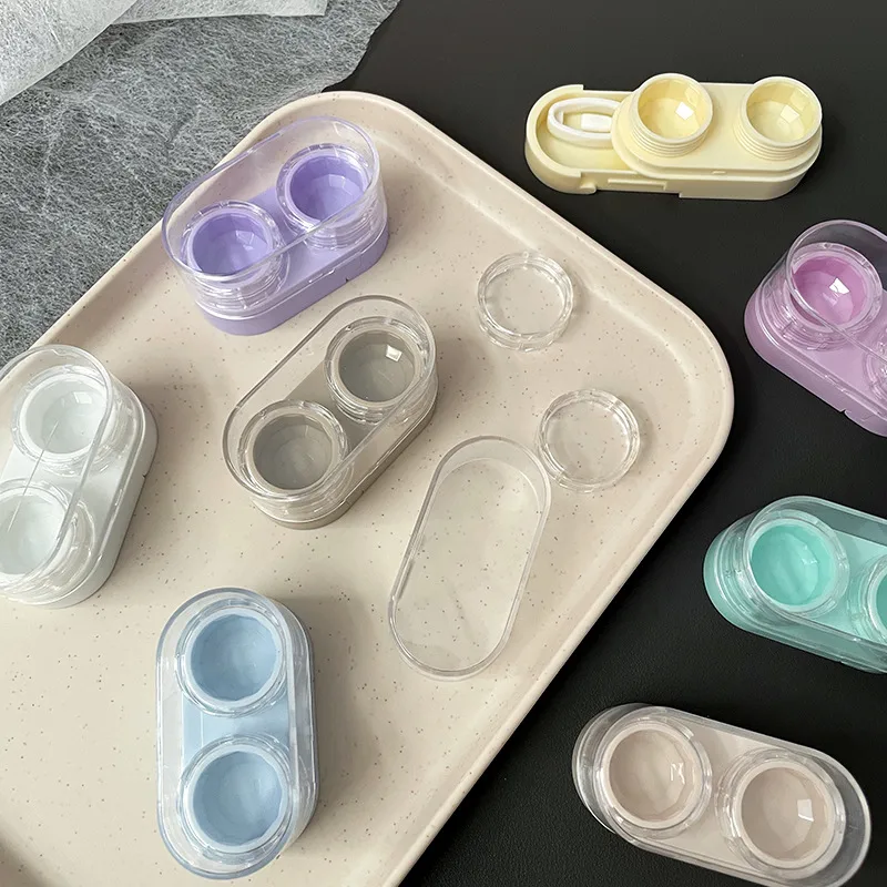 Portable Mini Pull-Out Style Contact Lens Care Storage Box Cosmetic Eyelens Partner Organizer DIY Case For Invisible Glasses display picture 4