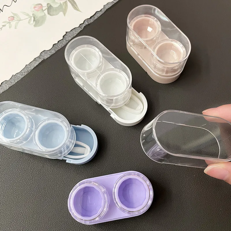 Portable Mini Pull-Out Style Contact Lens Care Storage Box Cosmetic Eyelens Partner Organizer DIY Case For Invisible Glasses display picture 11