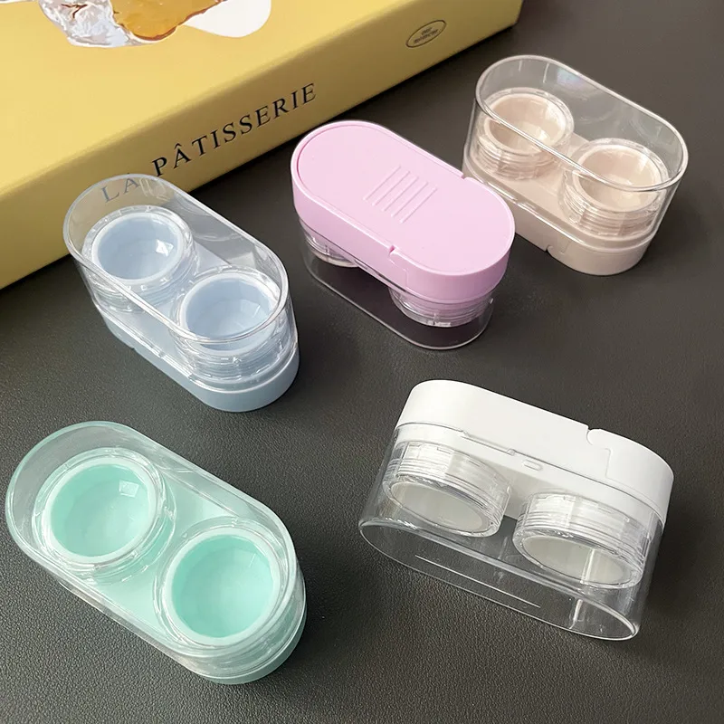 Portable Mini Pull-Out Style Contact Lens Care Storage Box Cosmetic Eyelens Partner Organizer DIY Case For Invisible Glasses display picture 5