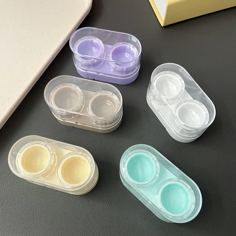 Portable Mini Pull-Out Style Contact Lens Care Storage Box Cosmetic Eyelens Partner Organizer DIY Case For Invisible Glasses display picture 6