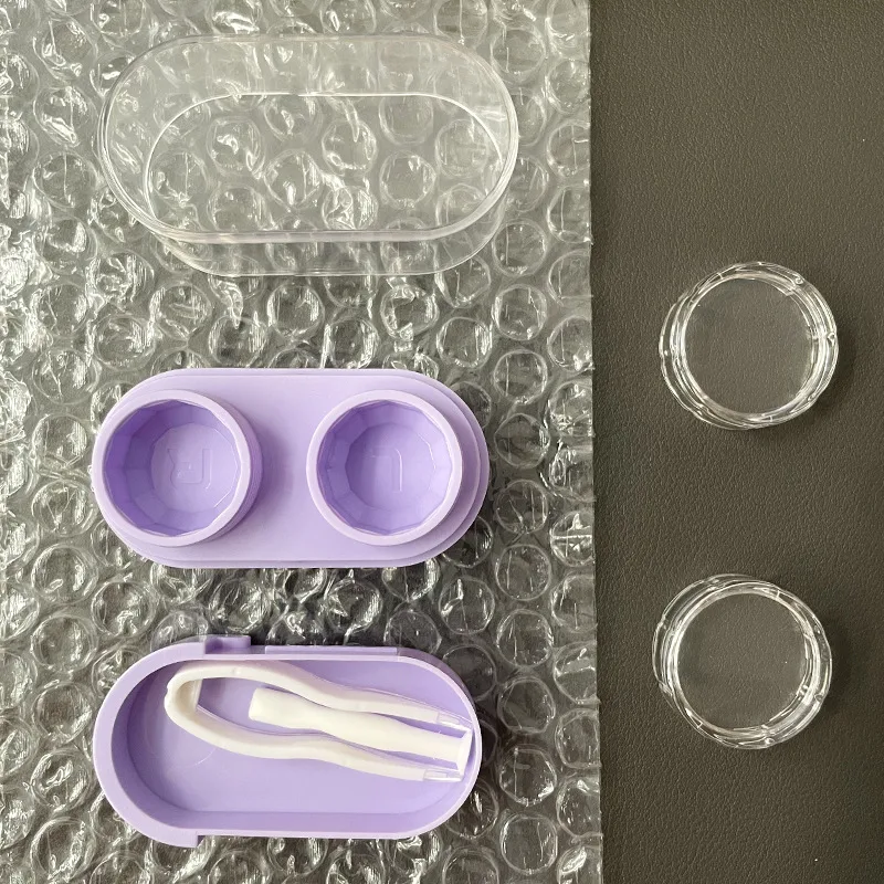Portable Mini Pull-Out Style Contact Lens Care Storage Box Cosmetic Eyelens Partner Organizer DIY Case For Invisible Glasses display picture 8