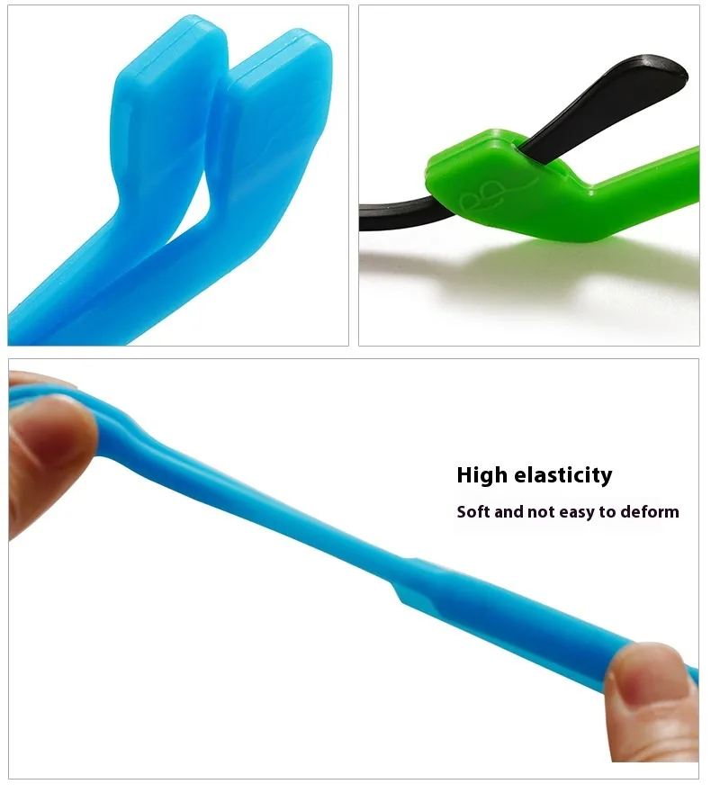 Silicone Sports Anti-Slip Eyeglass Strap Running Ball Game Prevent Loss Eyewear Ties Silicone Material Popular Style display picture 3