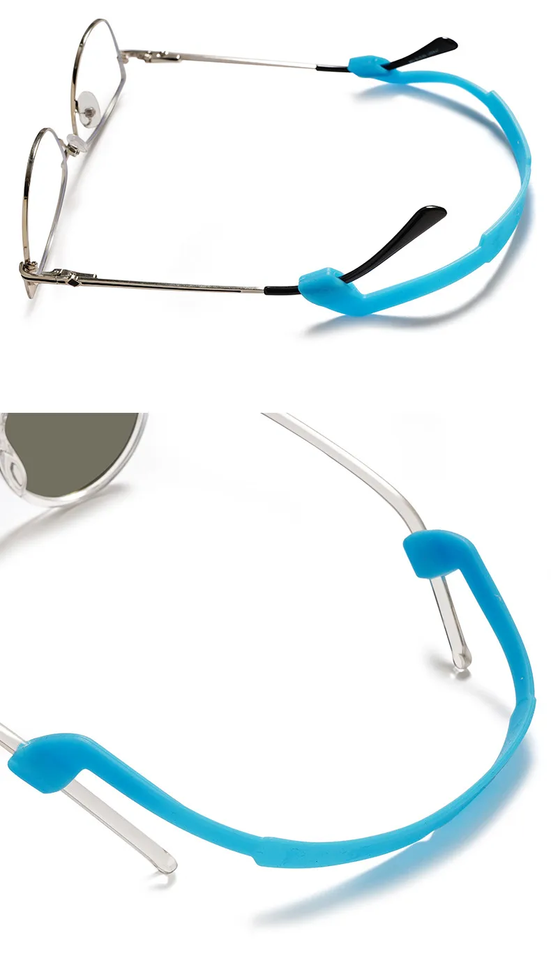 Silicone Sports Anti-Slip Eyeglass Strap Running Ball Game Prevent Loss Eyewear Ties Silicone Material Popular Style display picture 2