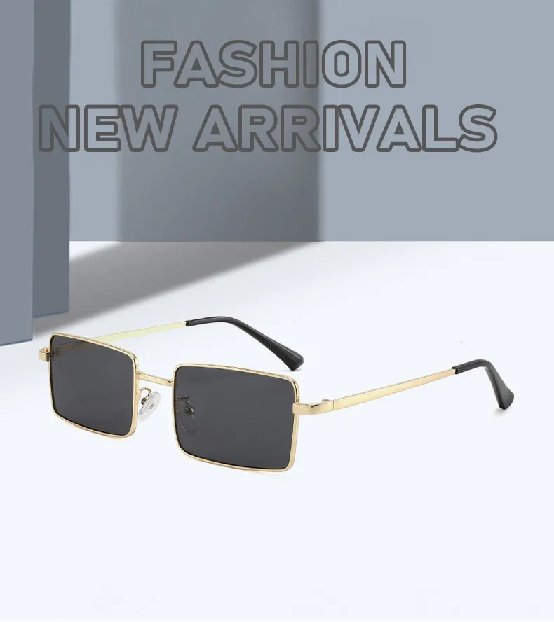 Fashionable Square Sunglasses Unisex Stylish Small Frame UV Protection Travel Fishing Special Sun Glasses Men Women display picture 1