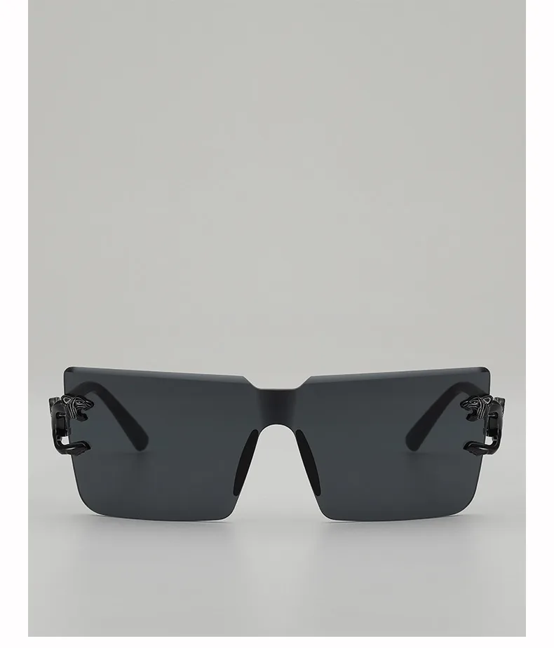 New Style Casual Gradient Jelly Color Monocle Fashionable Summer Travel Sunscreen Polarized Sunglasses Unisex Square Frame display picture 3