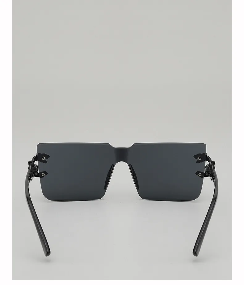New Style Casual Gradient Jelly Color Monocle Fashionable Summer Travel Sunscreen Polarized Sunglasses Unisex Square Frame display picture 5