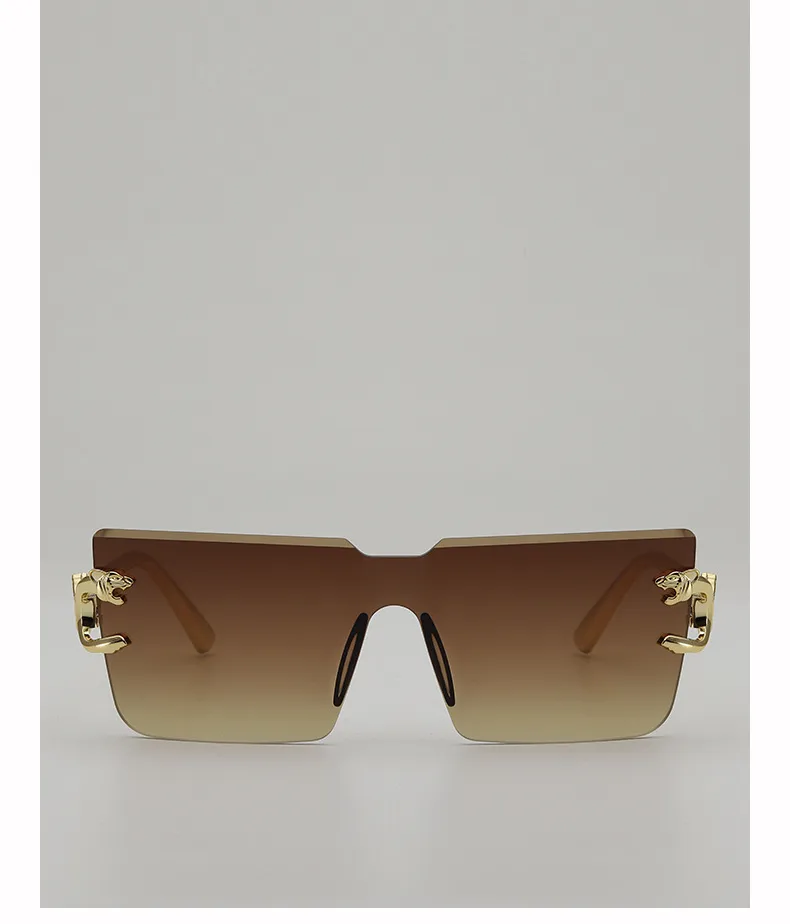 New Style Casual Gradient Jelly Color Monocle Fashionable Summer Travel Sunscreen Polarized Sunglasses Unisex Square Frame display picture 8