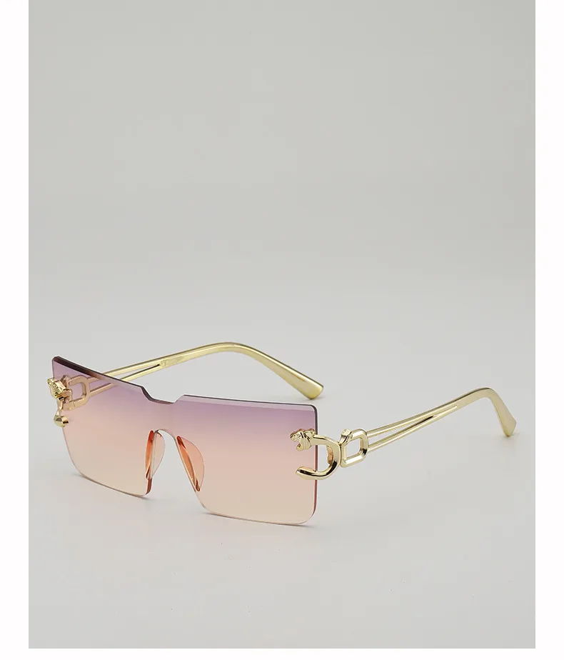 New Style Casual Gradient Jelly Color Monocle Fashionable Summer Travel Sunscreen Polarized Sunglasses Unisex Square Frame display picture 11