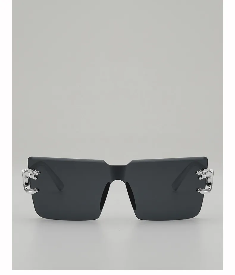 New Style Casual Gradient Jelly Color Monocle Fashionable Summer Travel Sunscreen Polarized Sunglasses Unisex Square Frame display picture 14