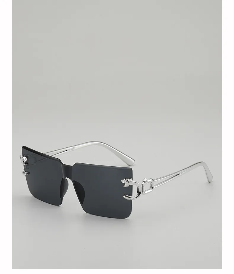 New Style Casual Gradient Jelly Color Monocle Fashionable Summer Travel Sunscreen Polarized Sunglasses Unisex Square Frame display picture 15