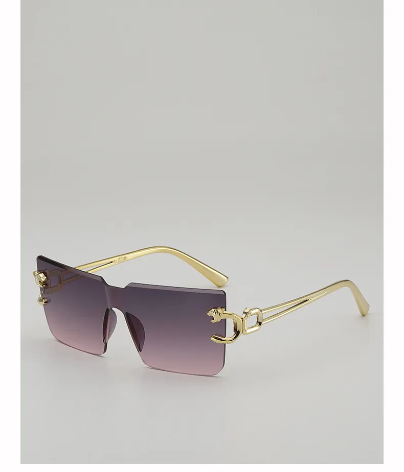 New Style Casual Gradient Jelly Color Monocle Fashionable Summer Travel Sunscreen Polarized Sunglasses Unisex Square Frame display picture 19