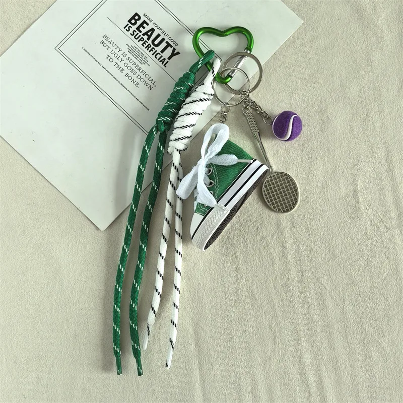 Handmade Mini Canvas Keychain Creative Bag Pendant Couple Bookbag Weaving Hanging Rope Simple Style Polyester Material display picture 10