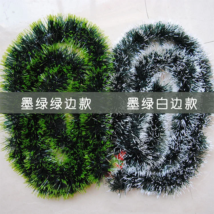 Christmas Tree Decorations Christmas Gifts Colorful Stripe Woolen Tassel Green Black Edge With Butterfly Knot Hotel Decorations display picture 11