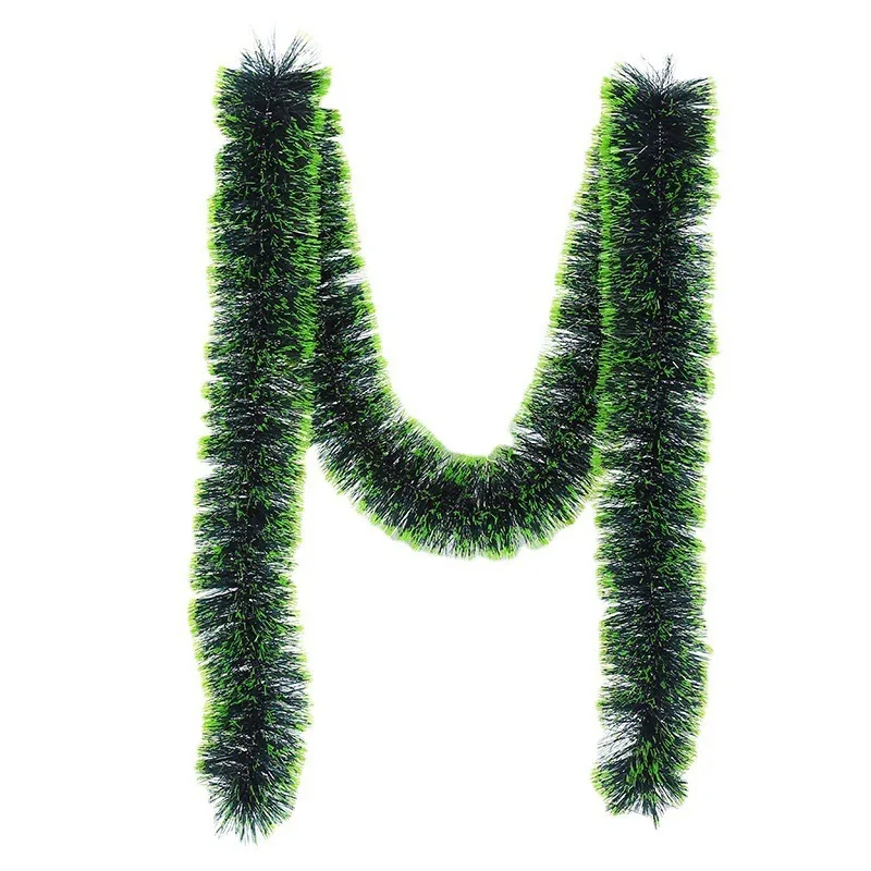 Christmas Tree Decorations Christmas Gifts Colorful Stripe Woolen Tassel Green Black Edge With Butterfly Knot Hotel Decorations display picture 12