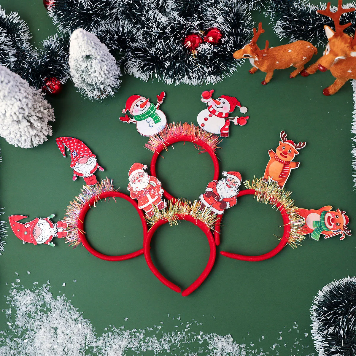 Christmas Party Hat Bandeau Adult Children Christmas Decoration Accessories Small Gift Festive Plastic Cartoon Countryside New Style display picture 3