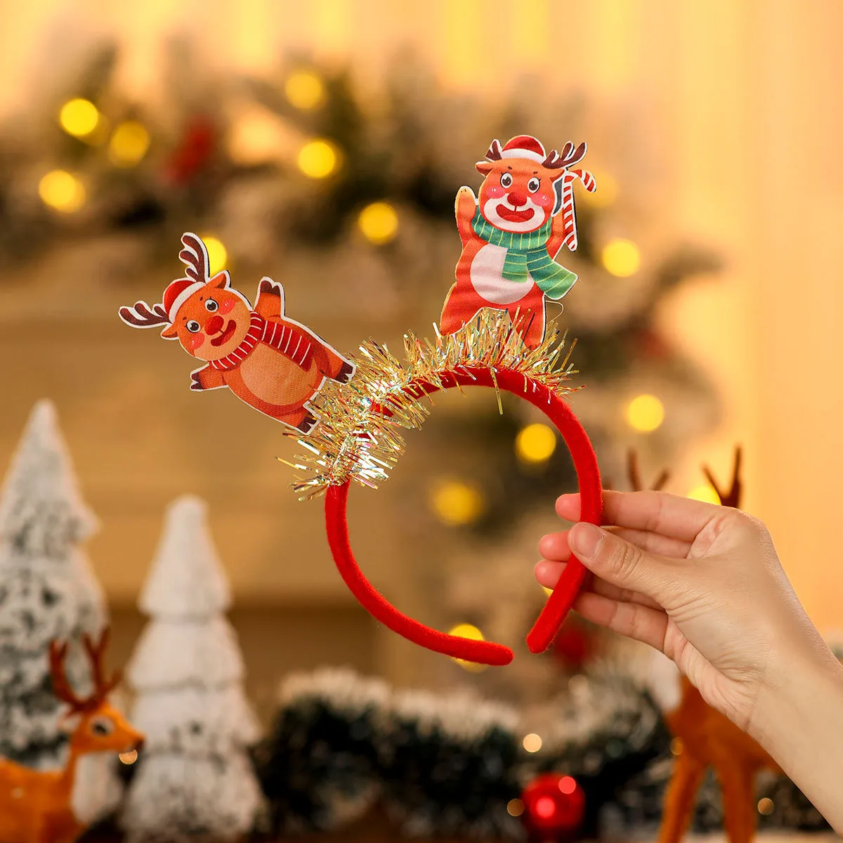 Christmas Party Hat Bandeau Adult Children Christmas Decoration Accessories Small Gift Festive Plastic Cartoon Countryside New Style display picture 13