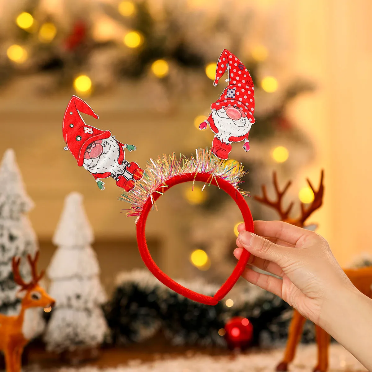 Christmas Party Hat Bandeau Adult Children Christmas Decoration Accessories Small Gift Festive Plastic Cartoon Countryside New Style display picture 14