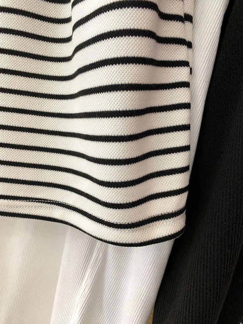 Summer Sport Style Loose High Waist Slimming Thin Striped Casual Wide Leg Versatile Striped Women's Shorts High Waist display picture 6