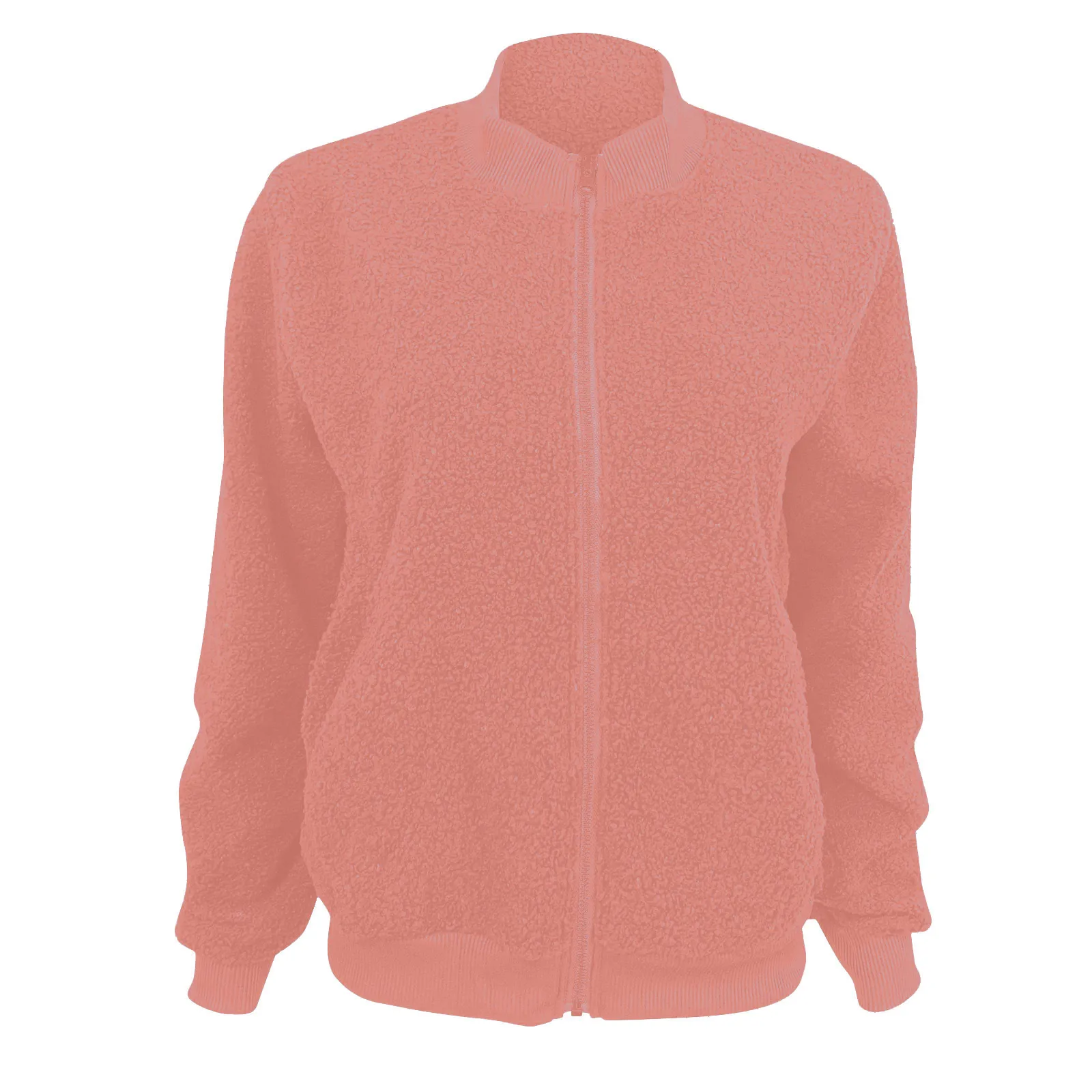 Women's Autumn Winter Lamb Velvet Zipper Jacket Top Outerwear Fashionable Cozy Sheepskin Coat For Ladies display picture 29