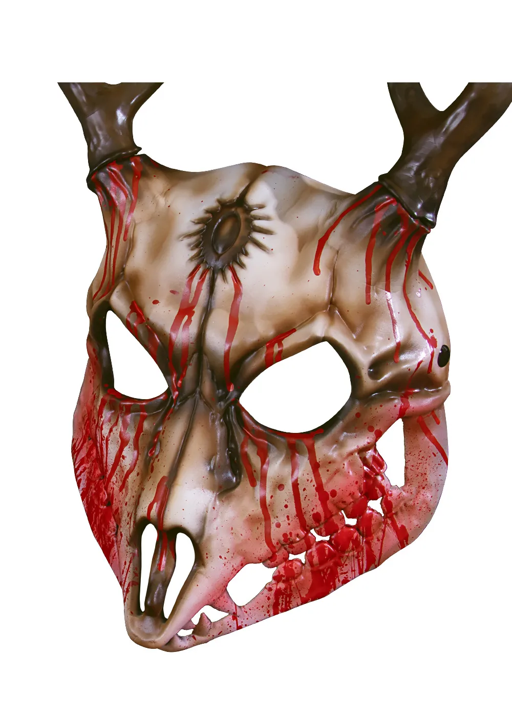 Removable RP Sheep Bone Deer Antler Mask Halloween Cosplay Accessory Alien Role Props Rubber Injection Molding Craft display picture 15