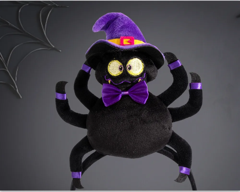 New Halloween Cotton Stuffed Pumpkin Spider Bat Hairband Headwear Party Dance Festival Props Handmade Cloth Accessory display picture 12