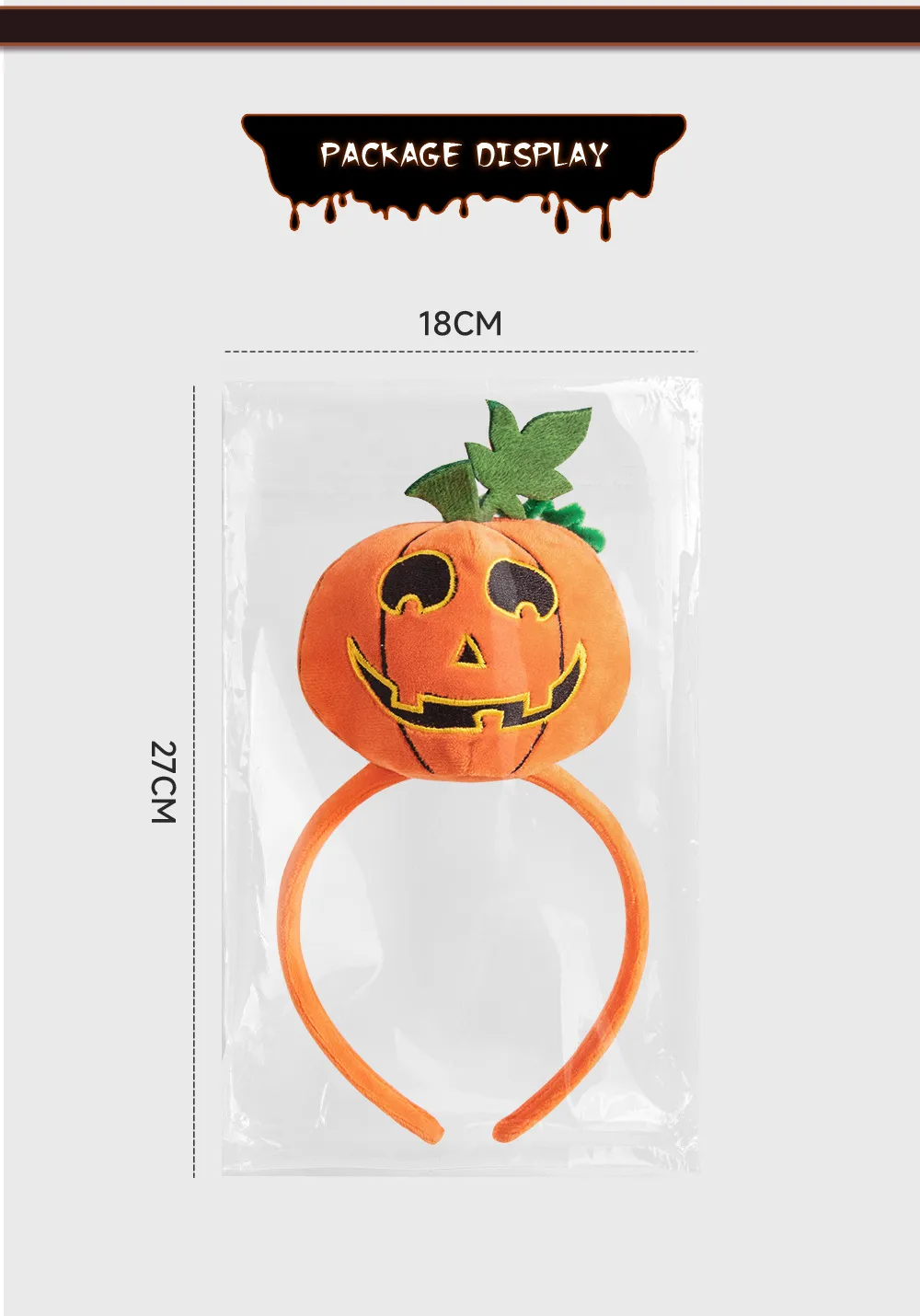 New Halloween Cotton Stuffed Pumpkin Spider Bat Hairband Headwear Party Dance Festival Props Handmade Cloth Accessory display picture 26