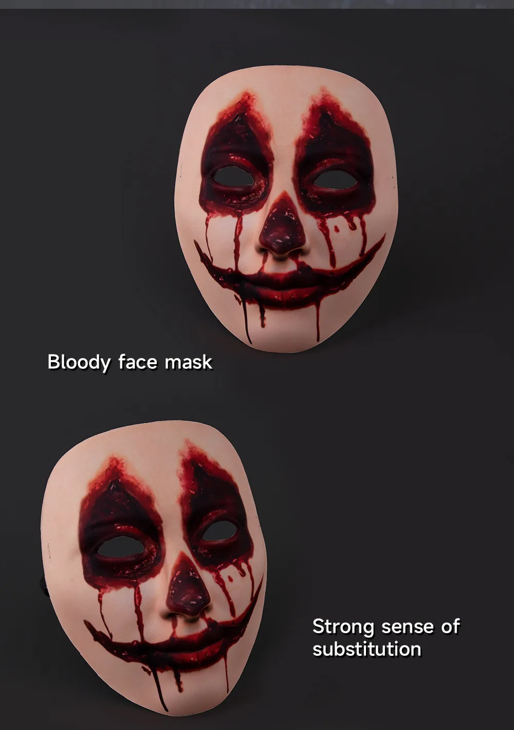New Halloween Wedding Ghost Bride Blood Spattered Veil Hairpin Mask Festival Costume Accessories Party Props Handmade EVA display picture 10