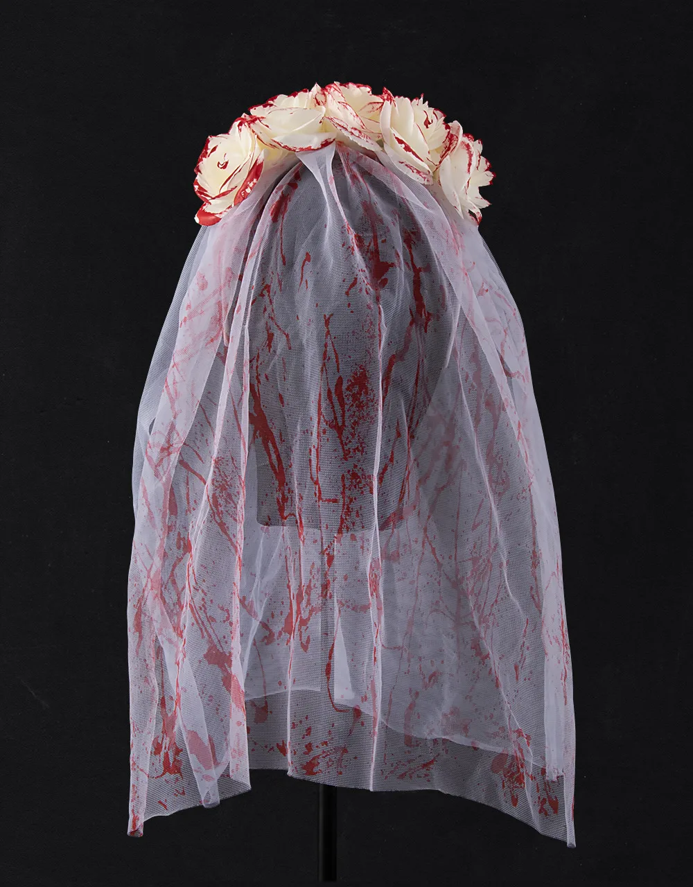 New Halloween Wedding Ghost Bride Blood Spattered Veil Hairpin Mask Festival Costume Accessories Party Props Handmade EVA display picture 17