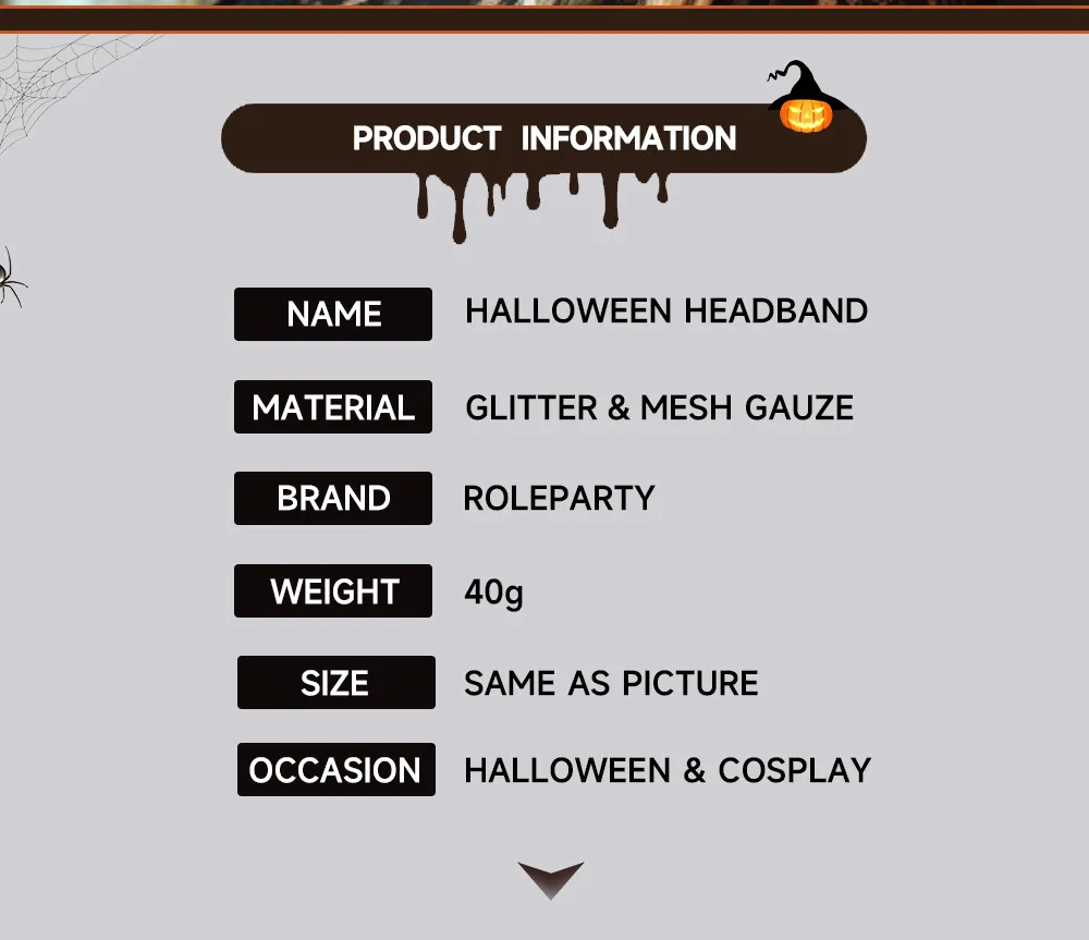 New Halloween Ghost Castle 3D White Electronic Glowing Headband Ghost Pumpkin Hair Accessory Costume Props Plastic Handmade display picture 2
